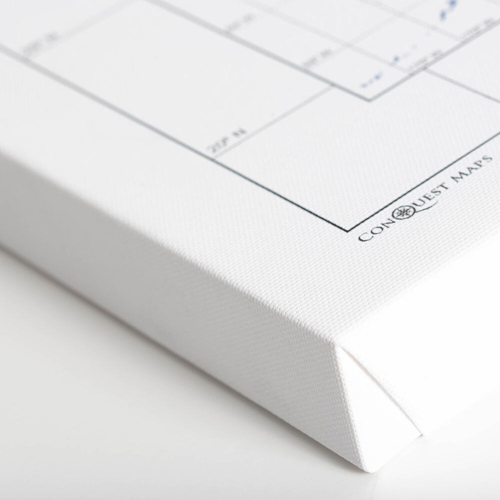 Push Pin National Parks Map - Light Blue Color Splash - Pins Included!