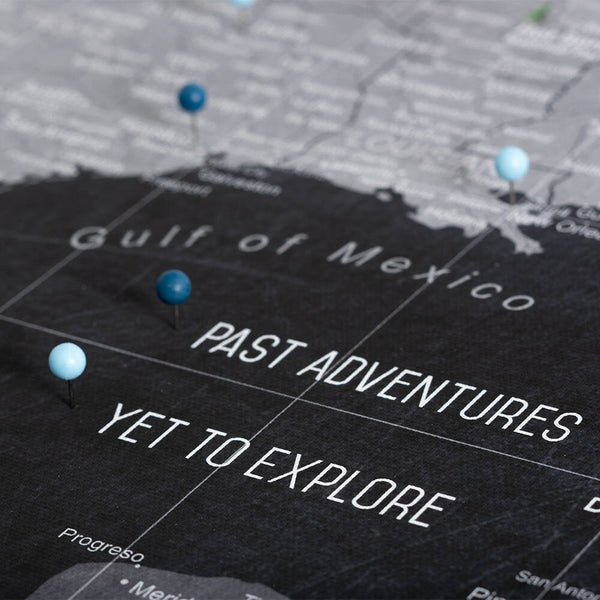 Push Pin National Parks Map - Modern Slate - Pins Included!