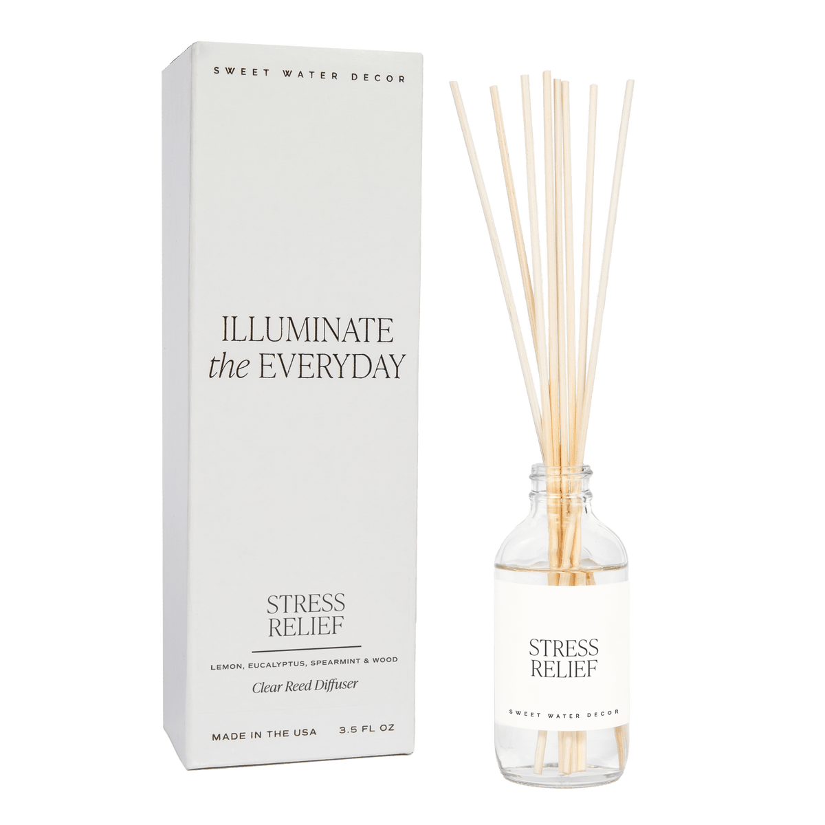 Stress Relief Clear Reed Diffuser