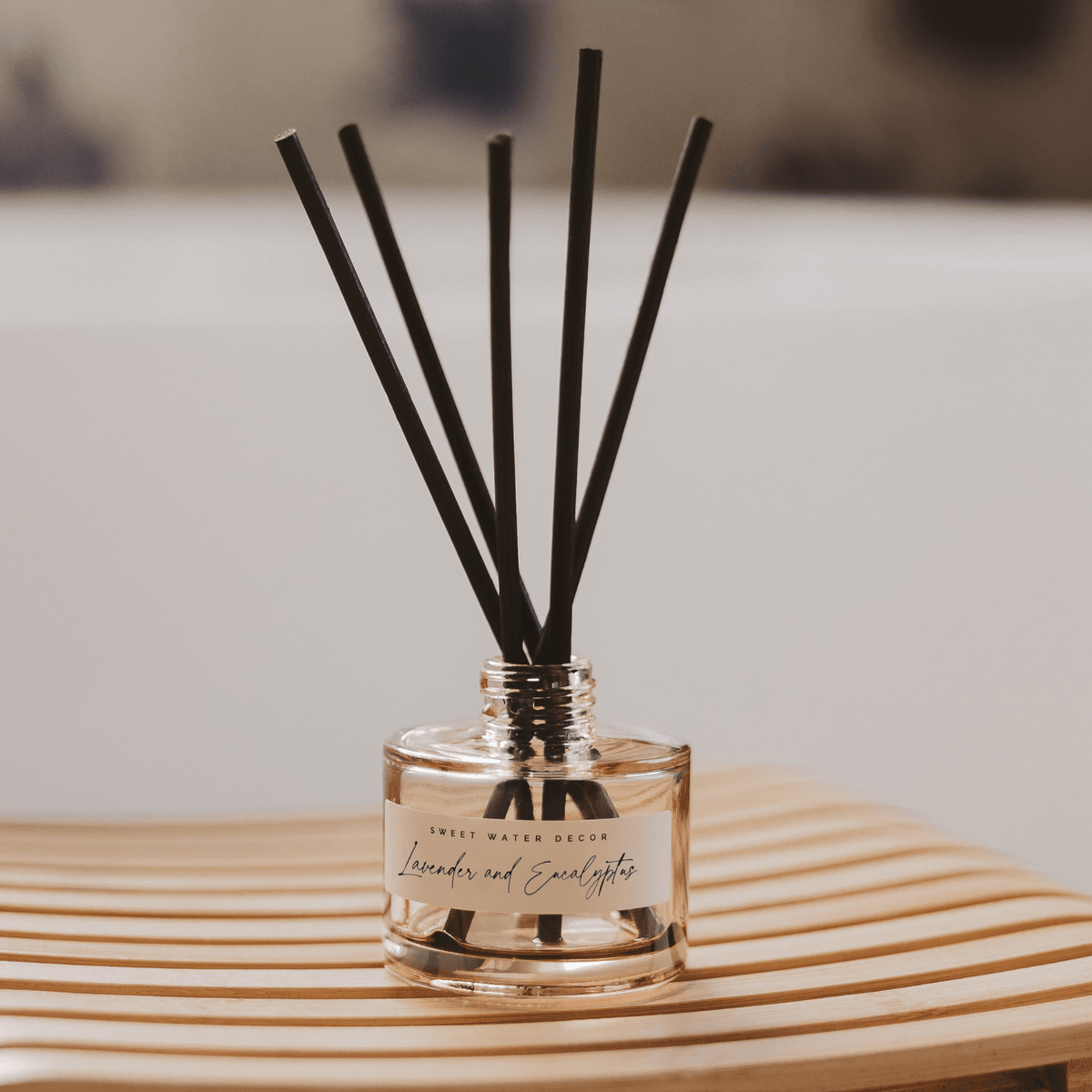 Lavender and Eucalyptus Tinted Glass Jar Reed Diffuser