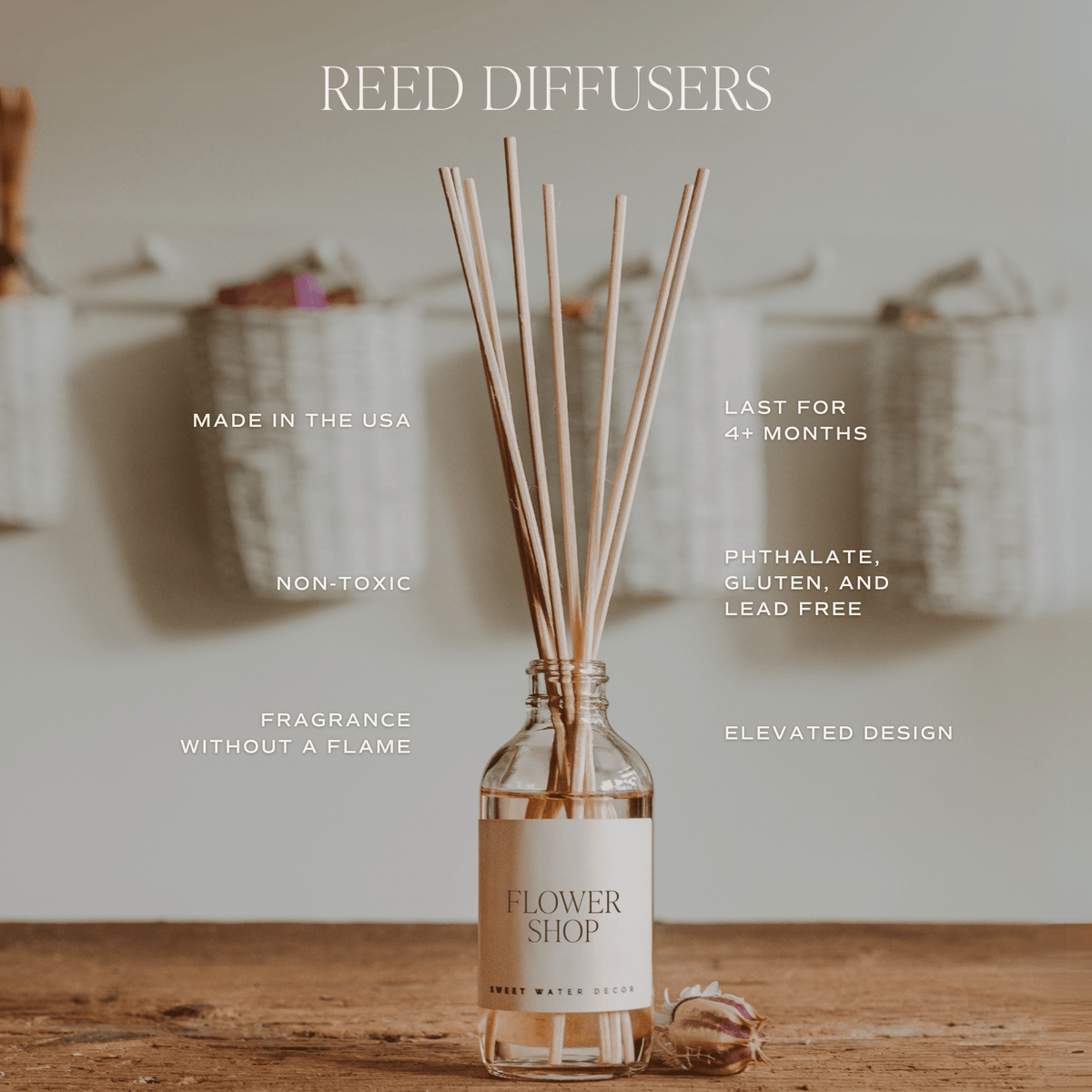 Fresh Apple Blossom Clear Reed Diffuser