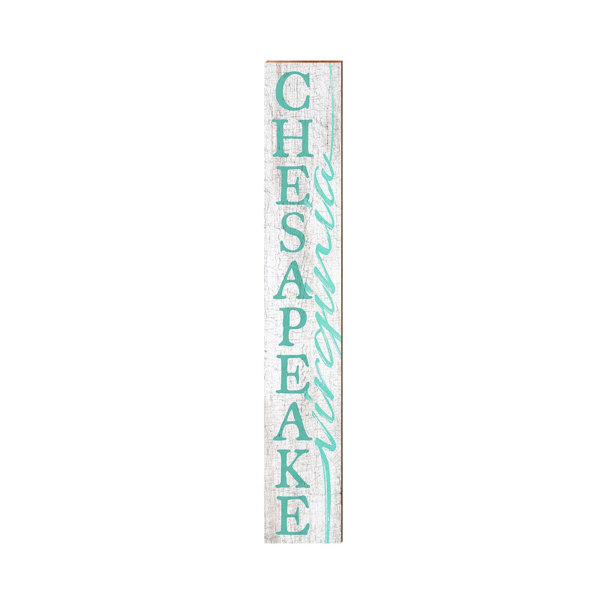 Chesapeake, Virginia Vertical Wooden Sign | Wall Art Print on Real Wood