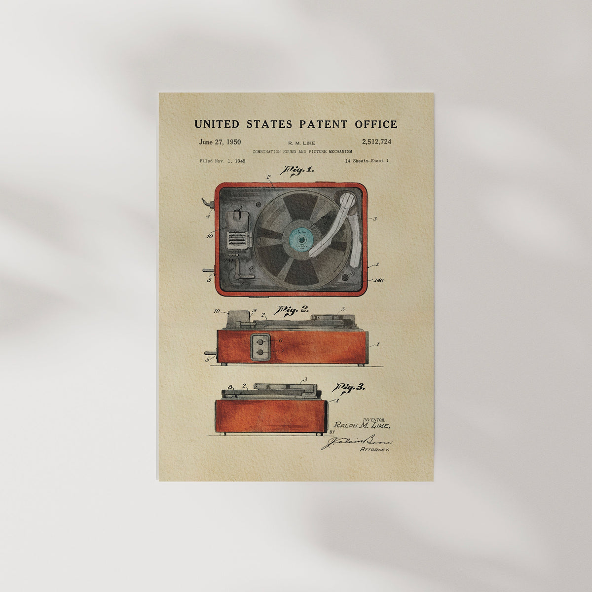 Record Player - Red