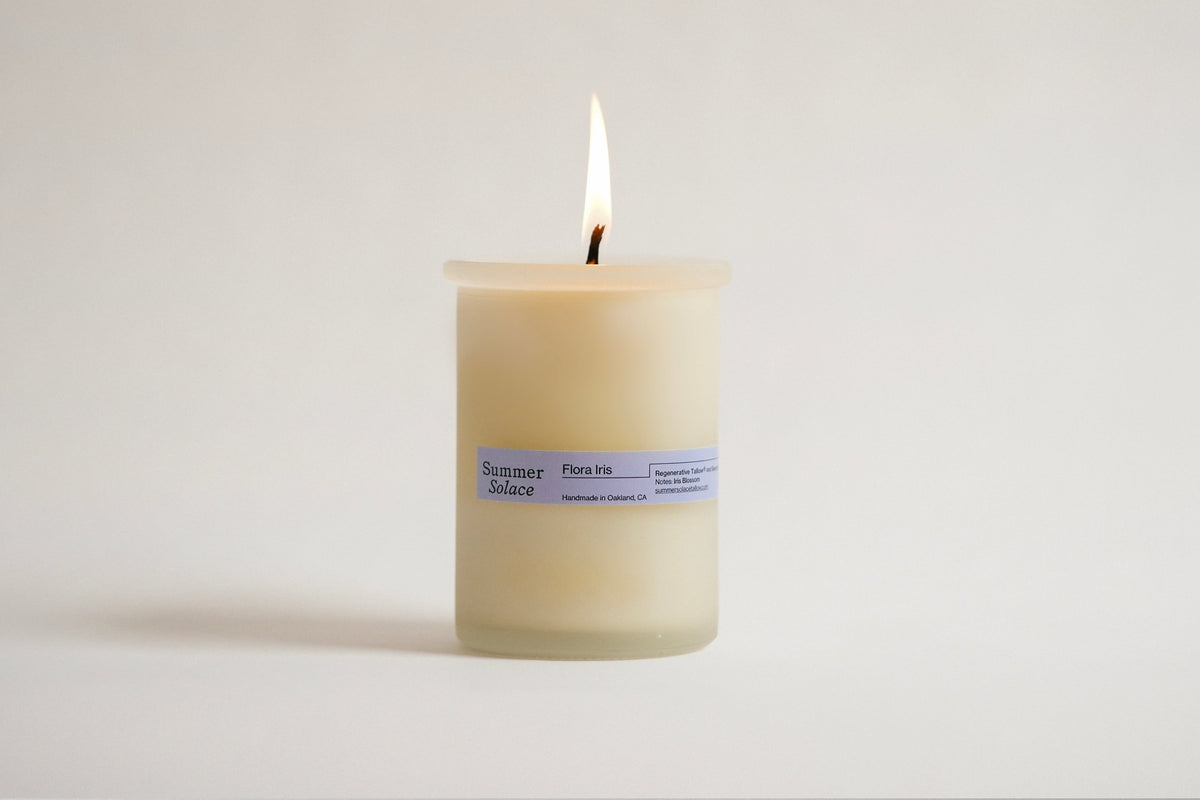 Flora Iris – Tallow Candle with Orris & Palo Santo | 6 oz