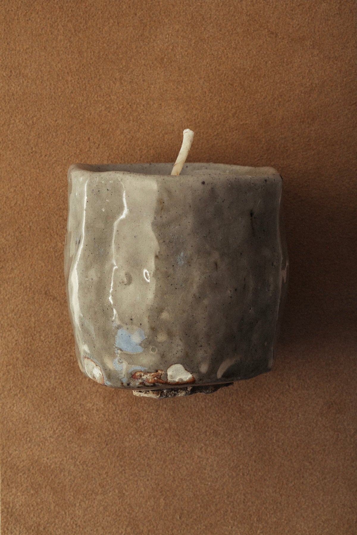 Souchong Debut Earthen Tallow Candle – Fog-Glazed Regional Clay