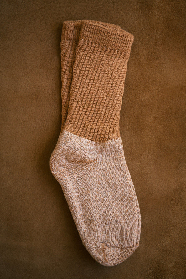 Organic Cotton Socks in Buffalo Brown 3-pack