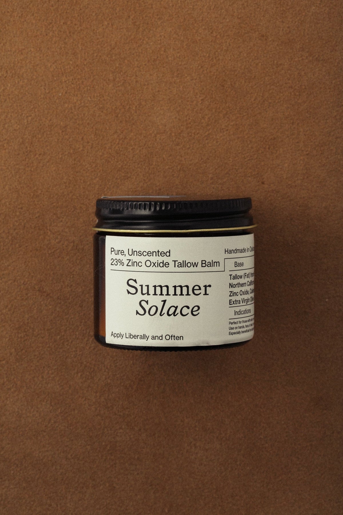 Zinc Balm – 23% Non-Nano Zinc in Tallow Base | Pure Unscented (60 mL)