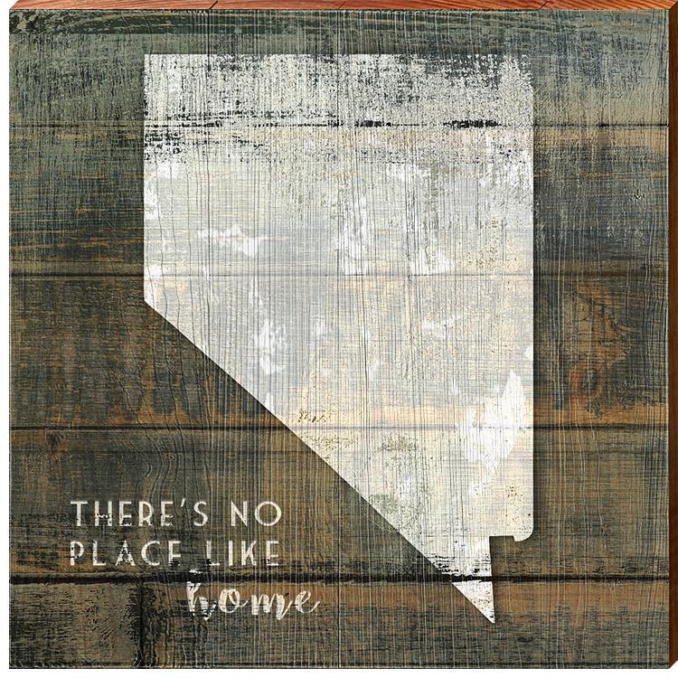 Nevada | There's No Place Like Home | Wall Art Print on Real Wood