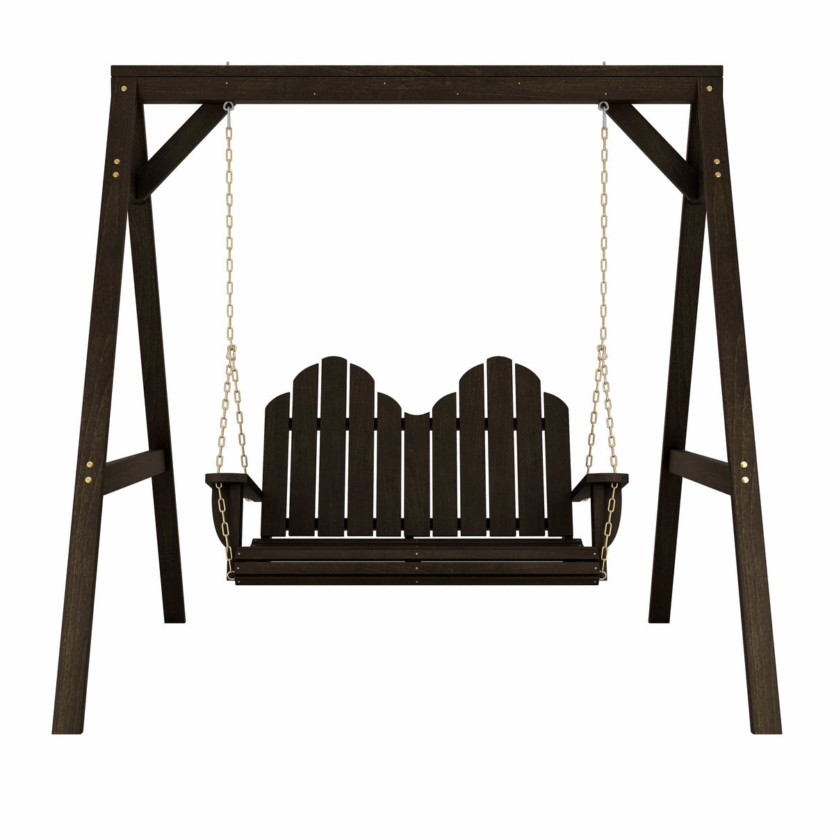 Amish Casual Adirondack Heavy Duty Swing with A-Frame Stand