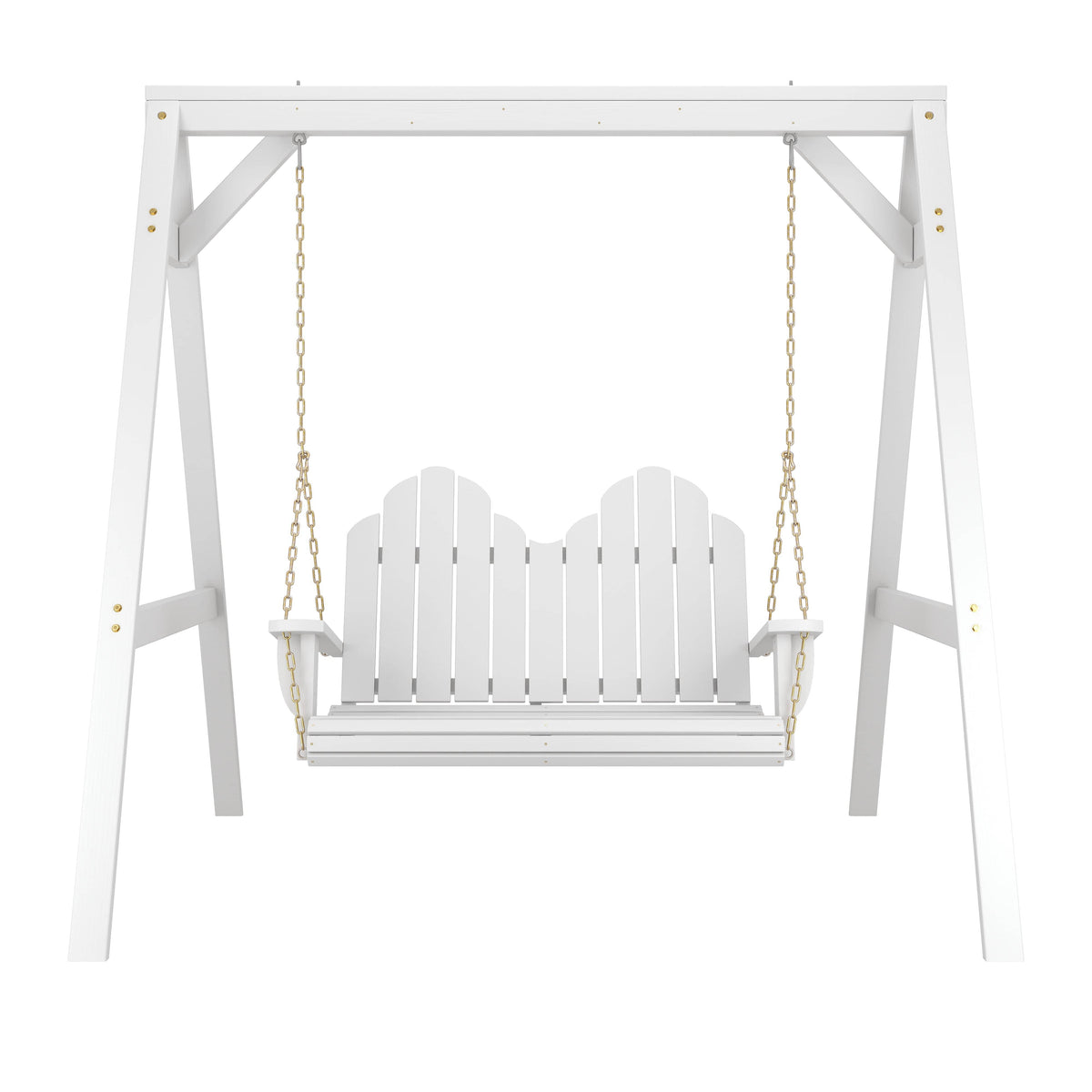 Amish Casual Adirondack Heavy Duty Swing with A-Frame Stand