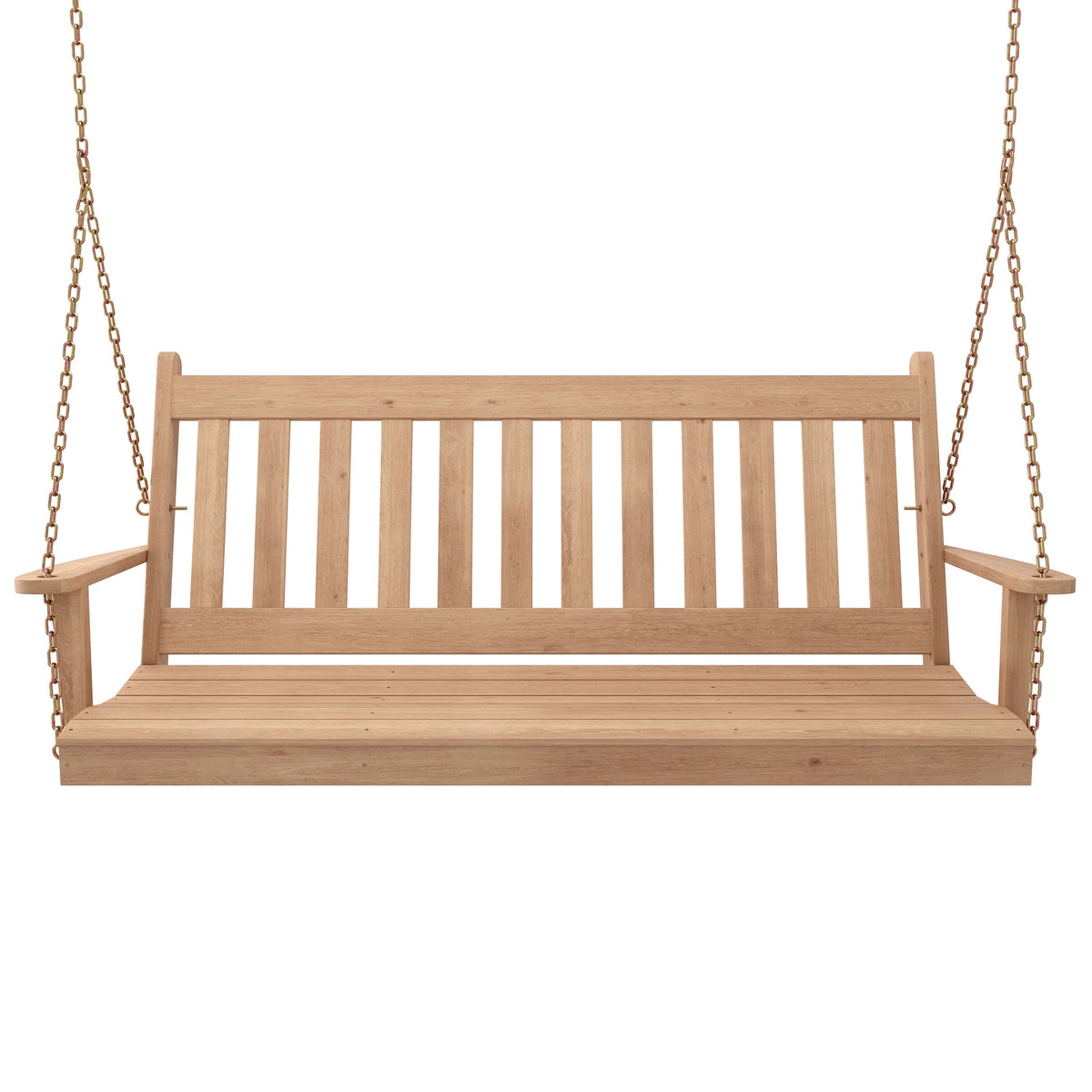 Keystone Amish Co. 4 Foot Franklin Red Cedar Porch Swing with Cup Holders