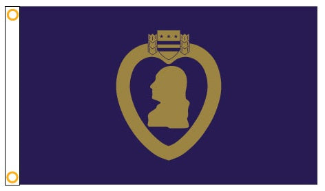 Purple Heart Outdoor Printed Flag