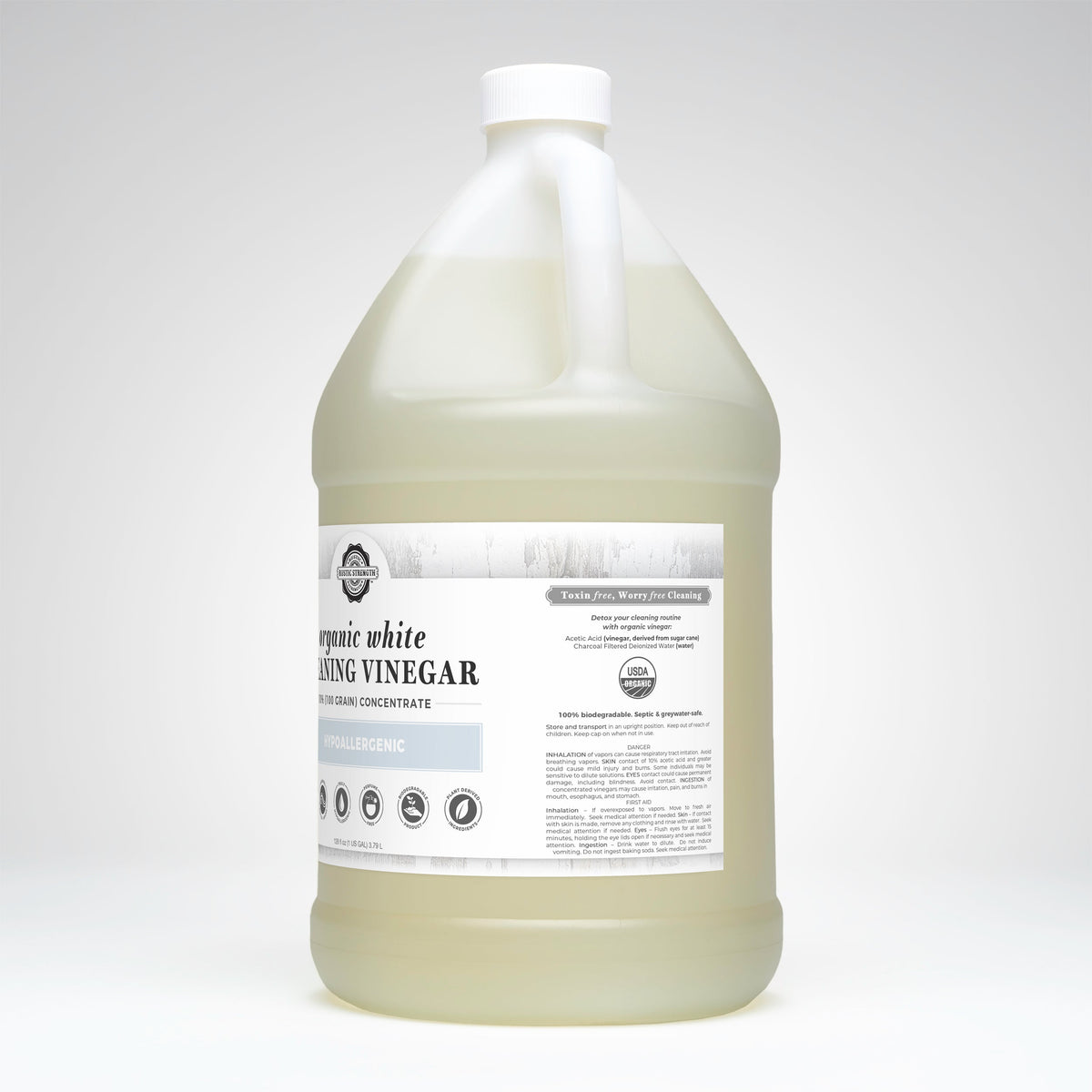 Organic White Cleaning Vinegar Concentrate | 10% (100 grain)