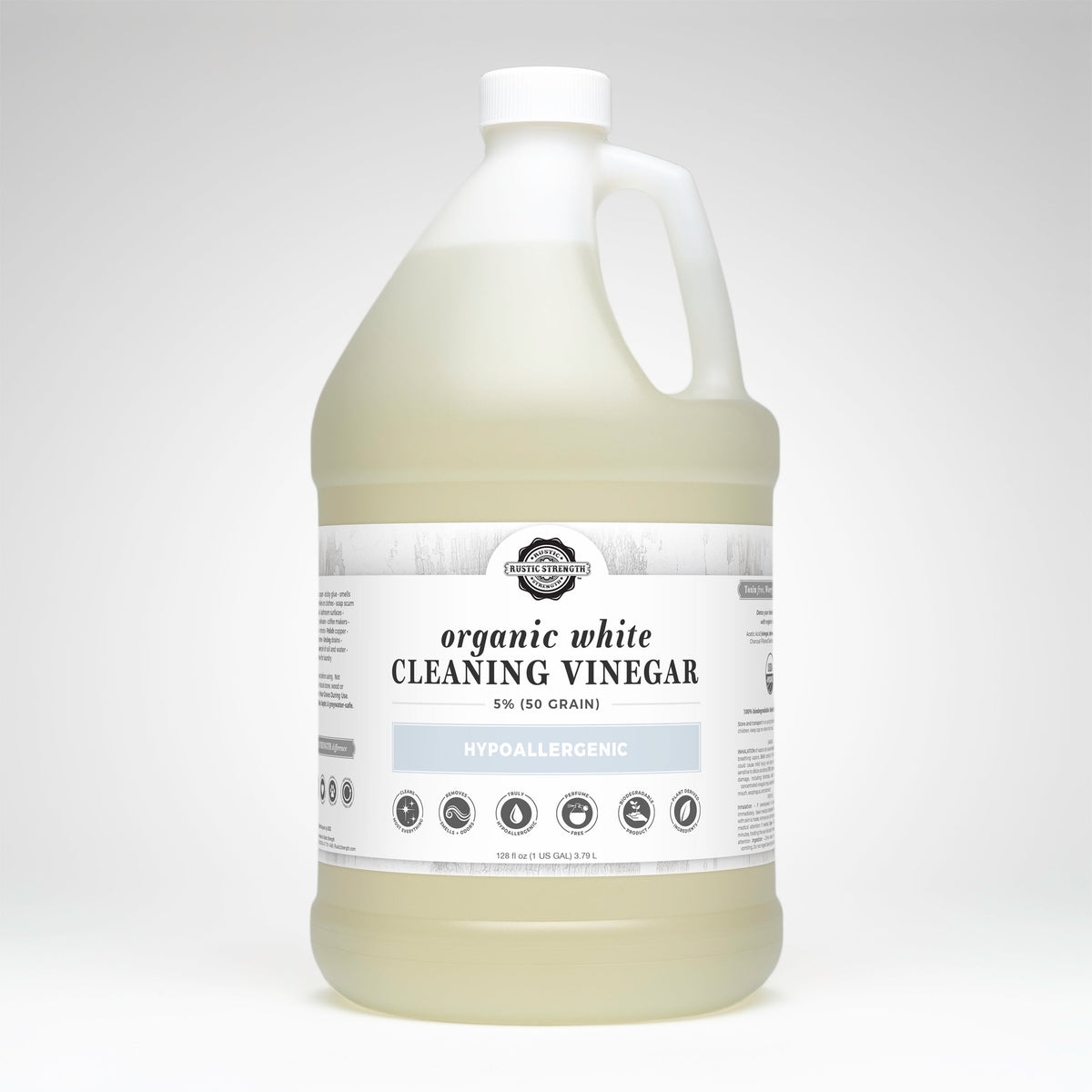 Organic White Cleaning Vinegar | 5% (50 grain)
