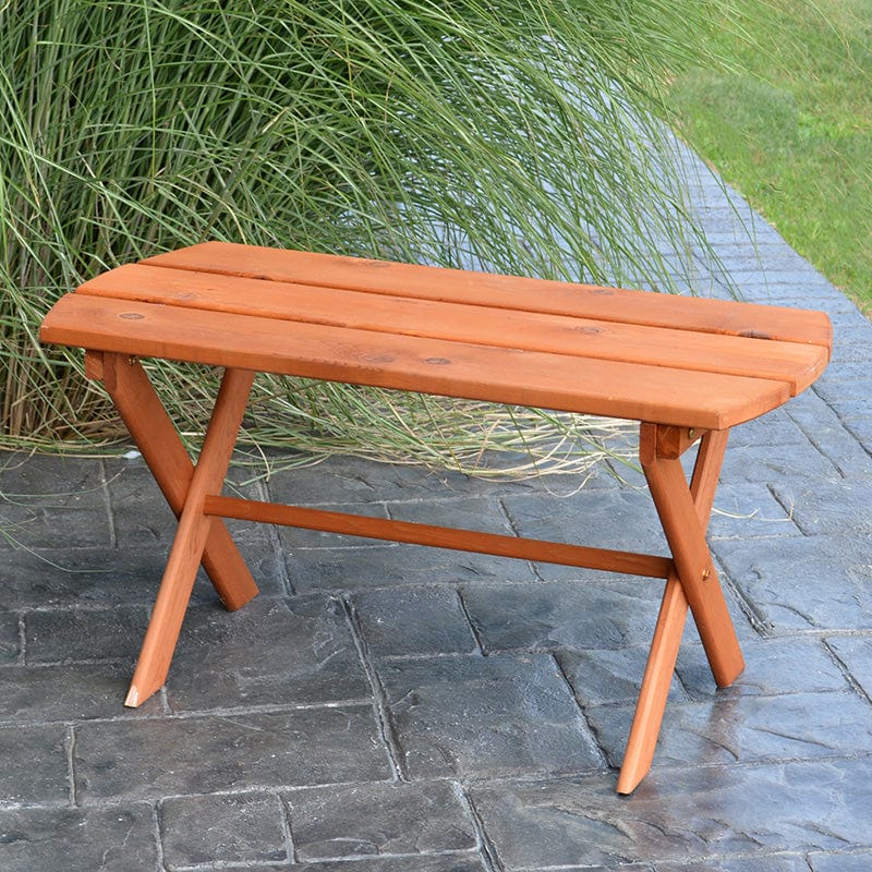 Keystone Amish Co. Folding Oval Red Cedar Coffee Table