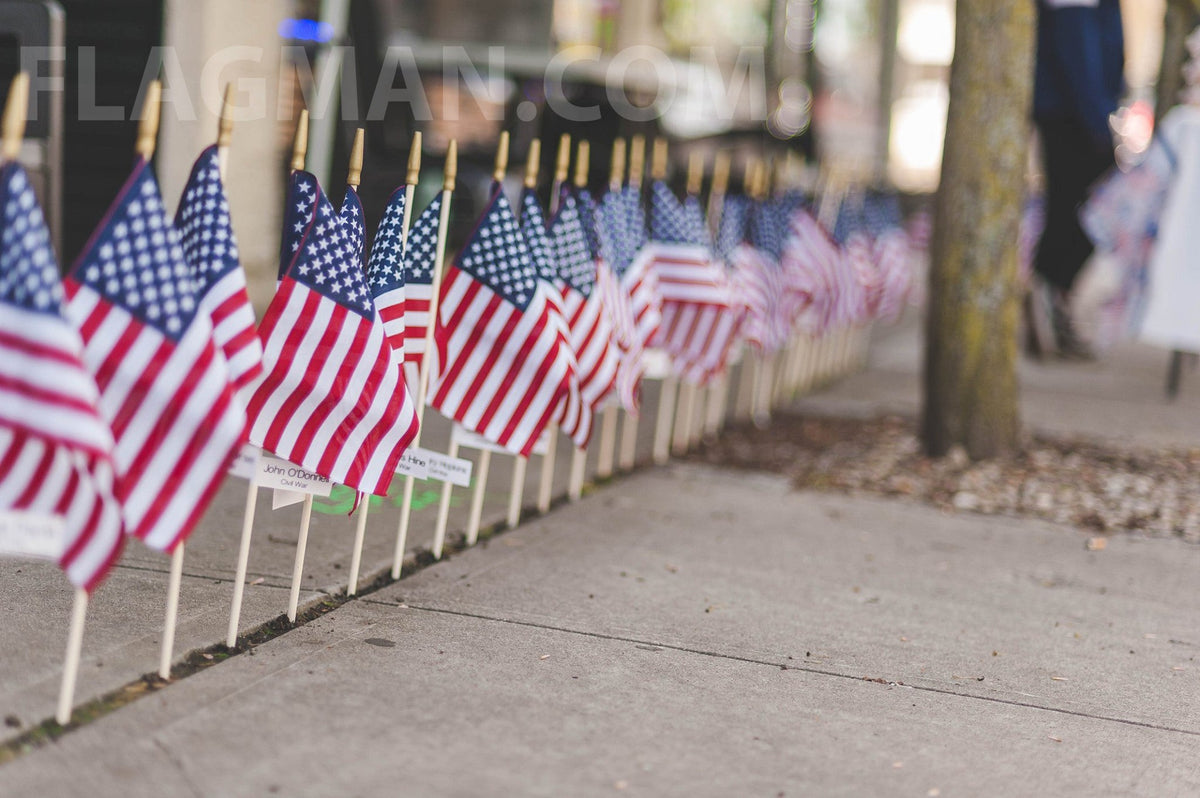 12" x 18" US Cemetery Flag