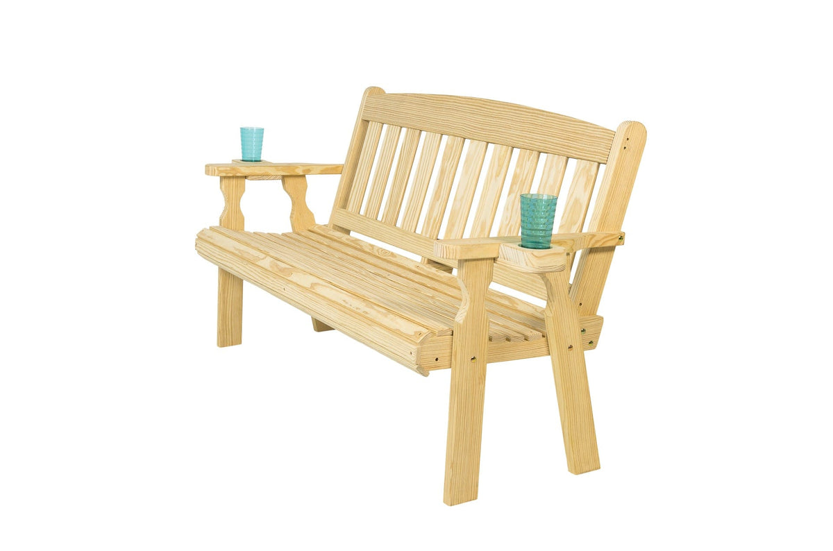 Amish Casual 5 Foot Mission Wood Garden Bench