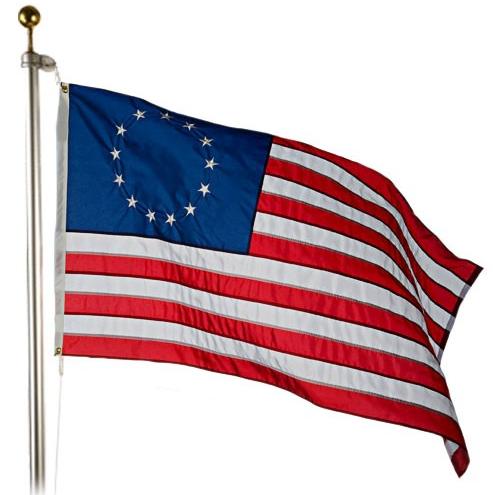 Outdoor Nylon Betsy Ross Flag (Sunny Areas)