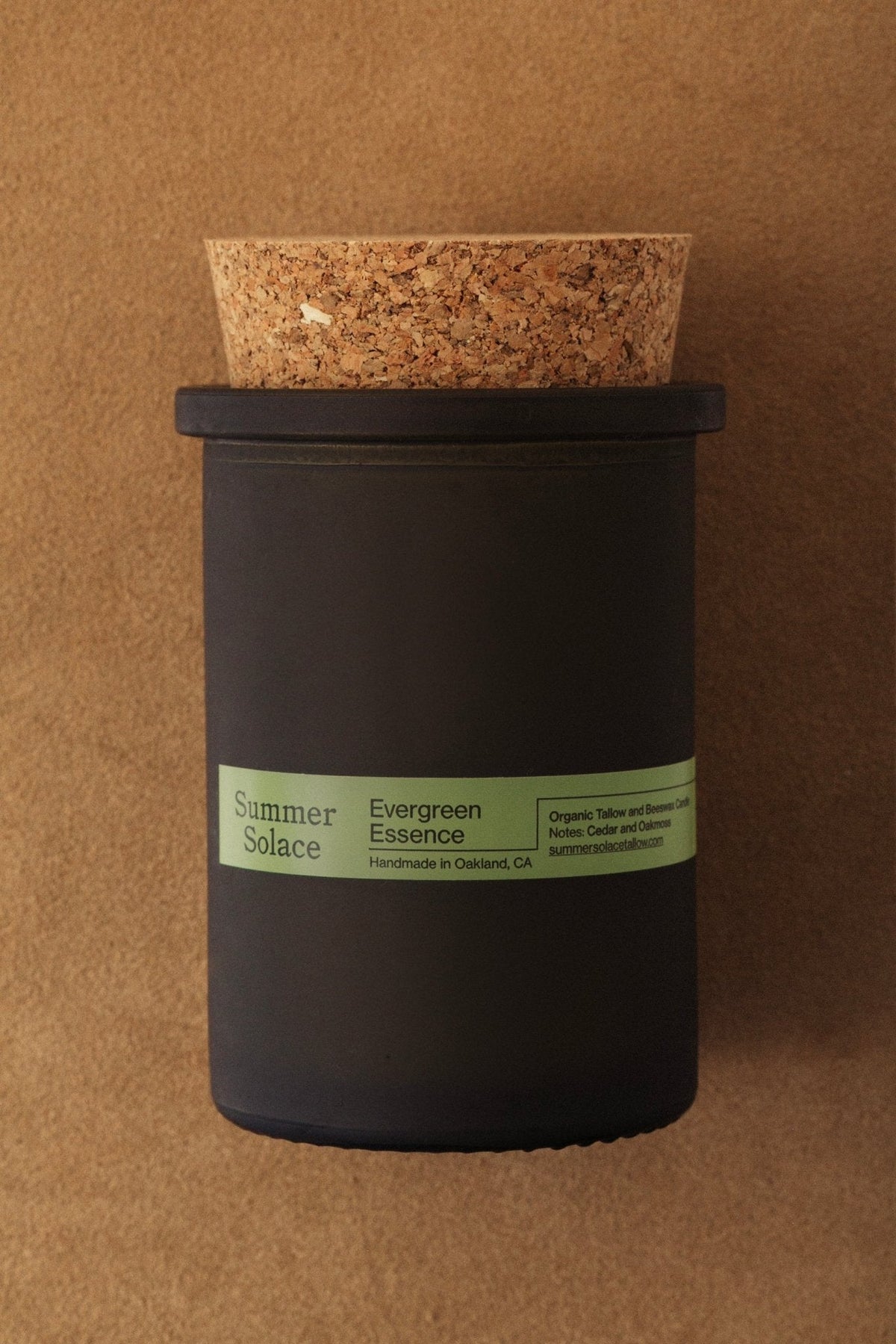 Evergreen Essence – Cedar & Oakmoss Candle | 6 oz Tallow & Beeswax