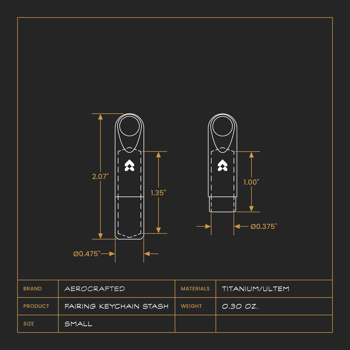 Fairing Keychain Stash