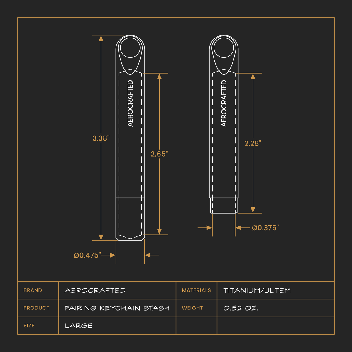 Fairing Keychain Stash