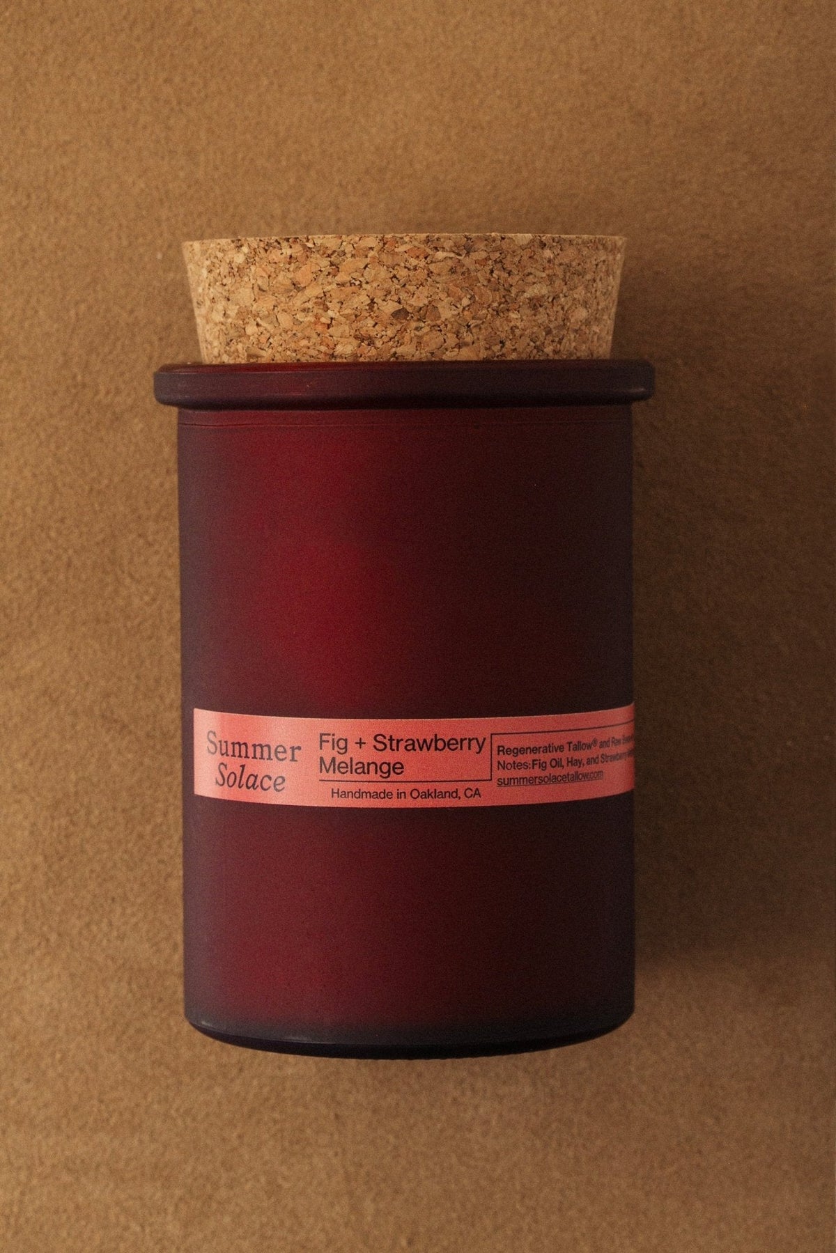 Fig & Strawberry Mélange – Tallow Candle | 6 oz