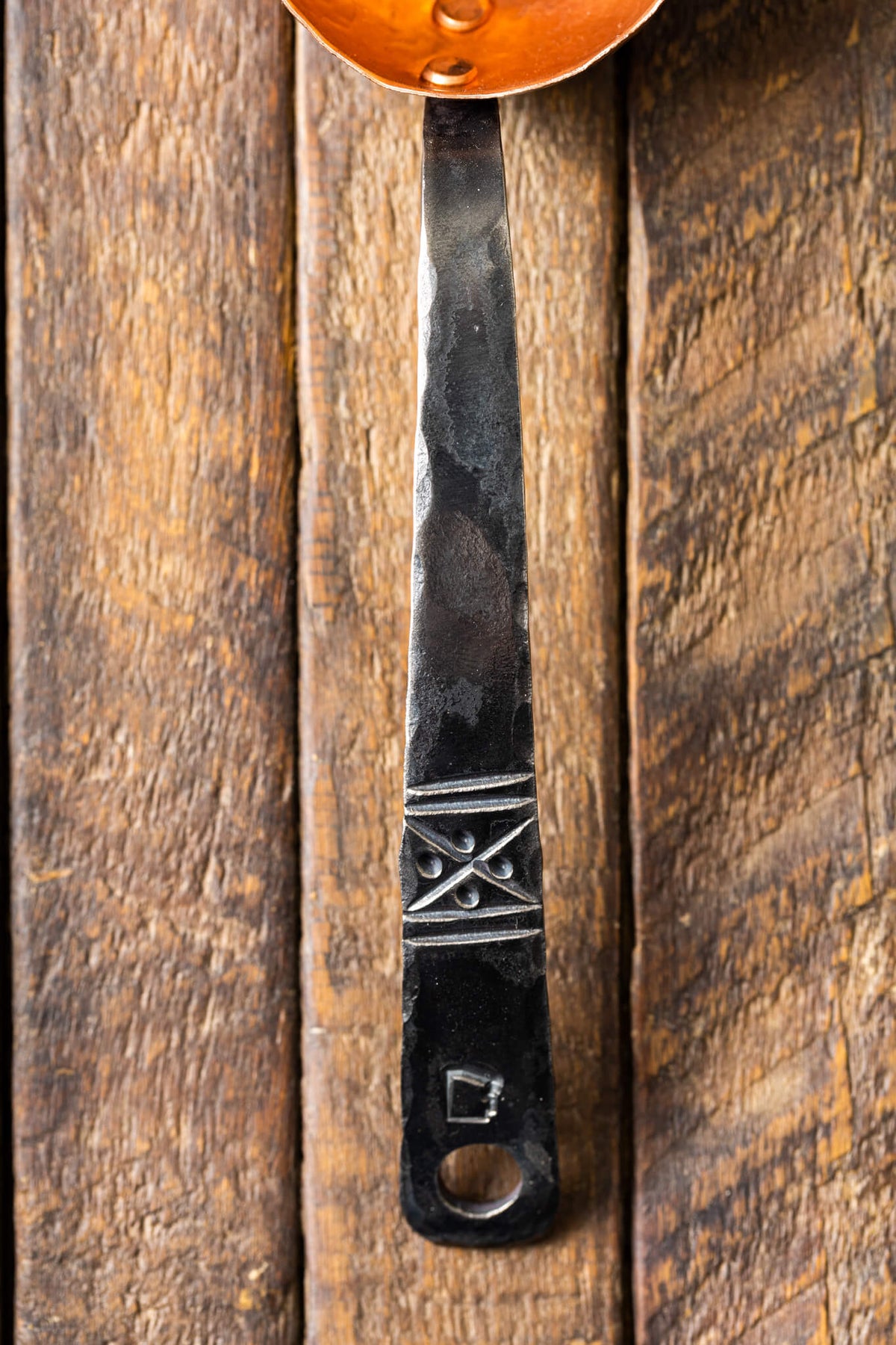 "XO" Copper & Stainless Coffee Scoop - Hand Forged