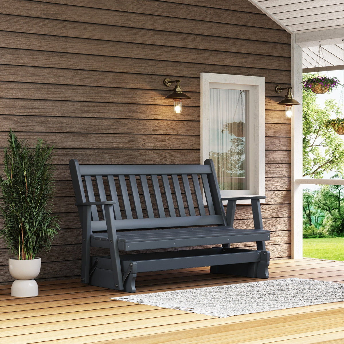 Keystone Amish Co. Franklin Poly Composite Porch Glider