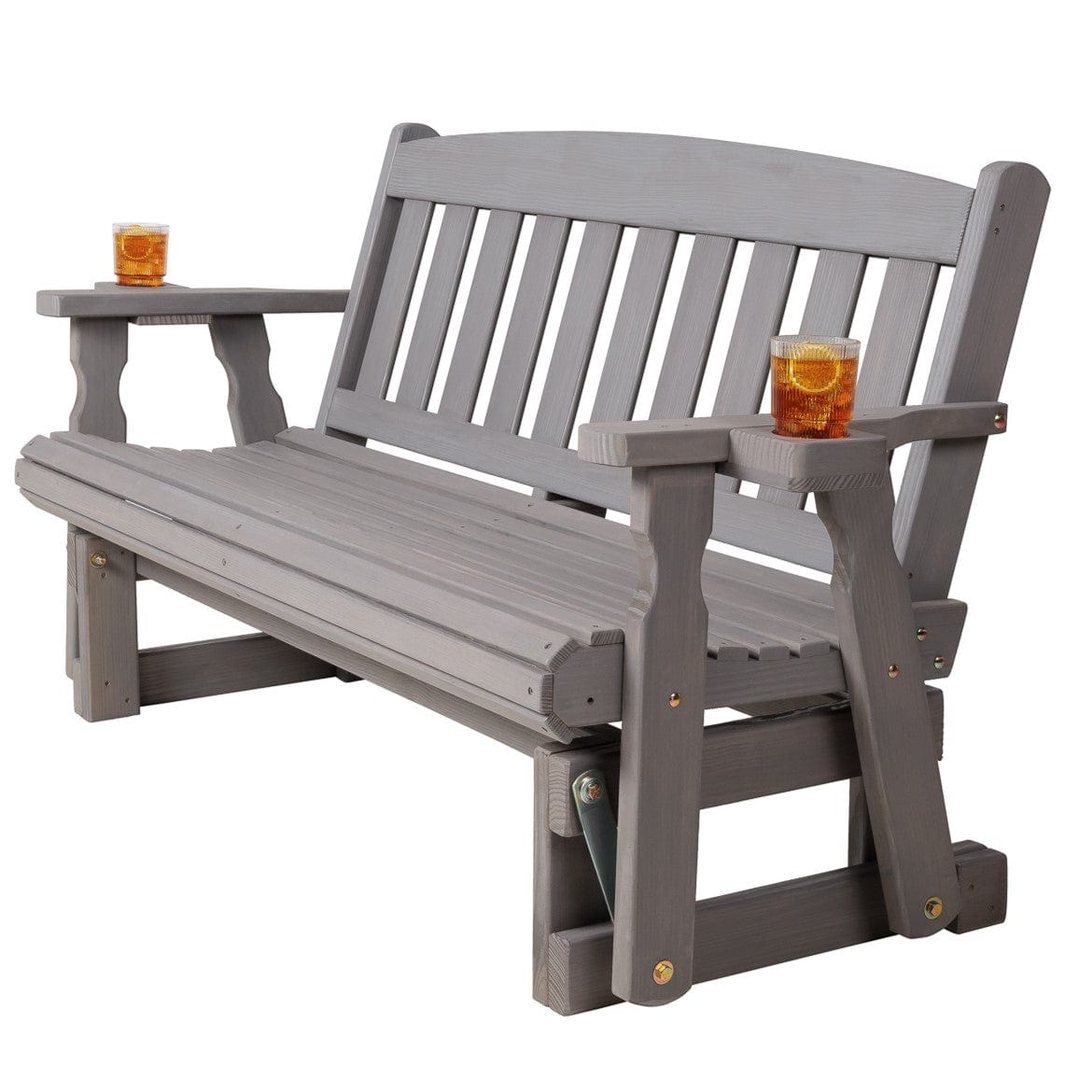 Amish Casual 4 Foot Mission Wood Porch Glider