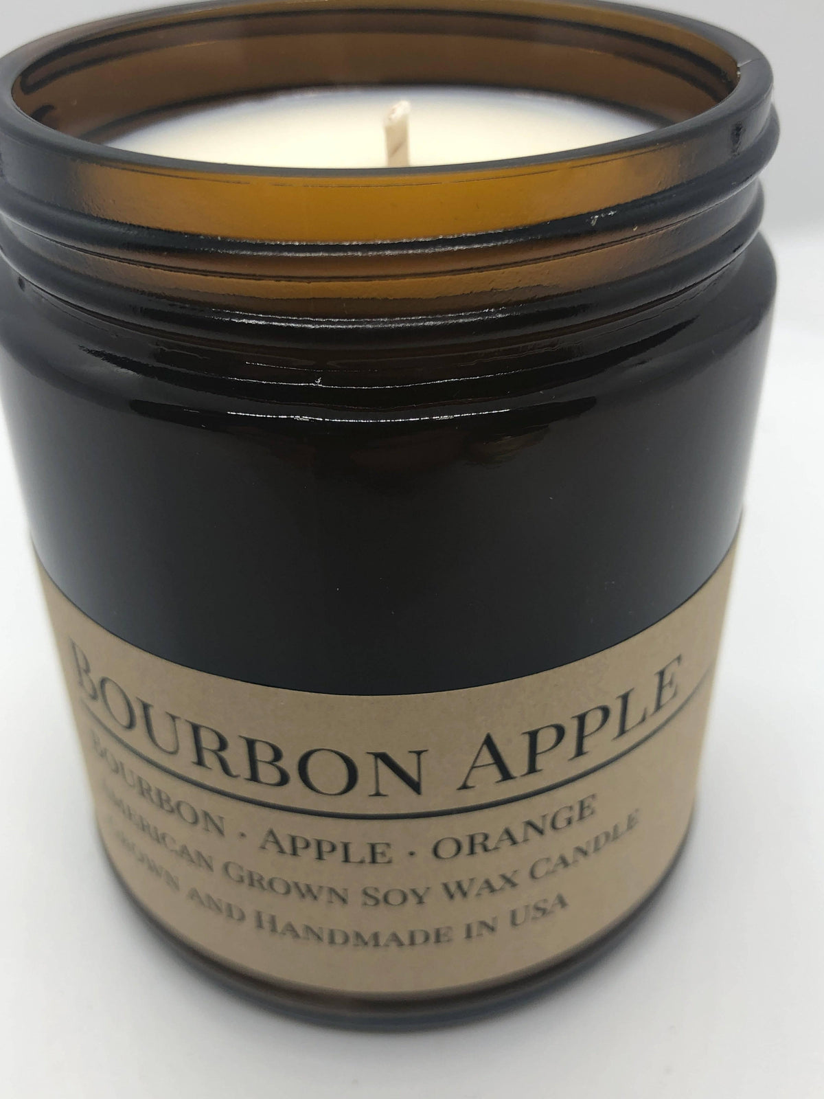 Scented Soy Wax Candle (8.0 oz) 50-60 Hour Burn Time, Cotton Wick, Amber Glass Jar, Grown and Made in USA -