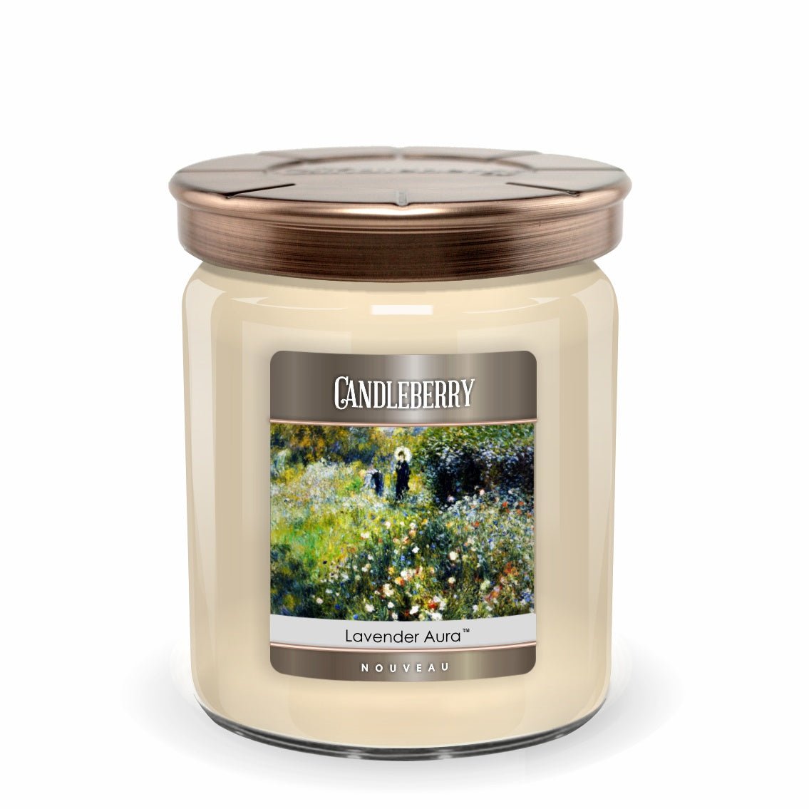 NOUVEAU™ - Lavender Aura™, 3 - Wick, Candy Jar Candle