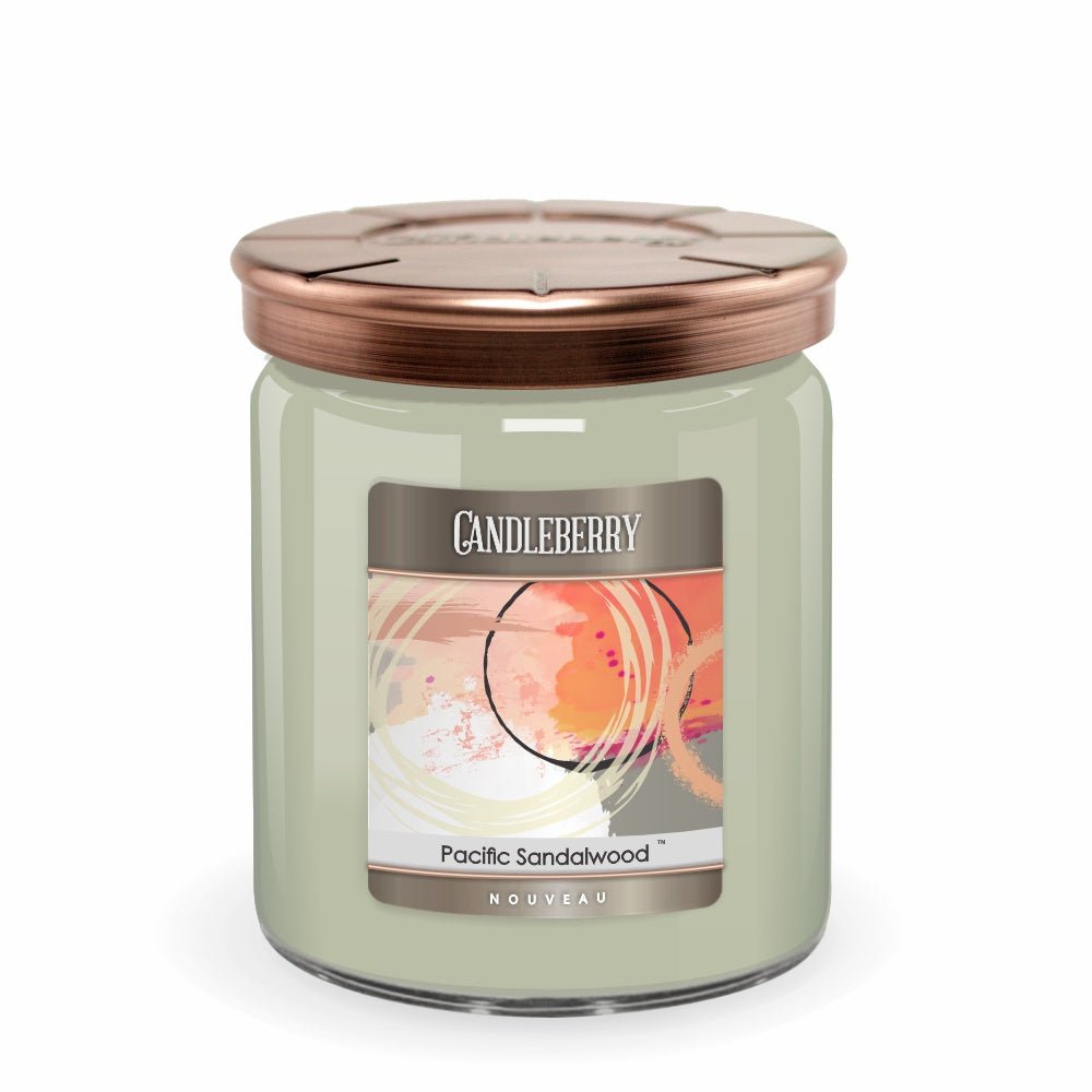 NOUVEAU™ - Pacific Sandalwood™, 3 - Wick, Candy Jar Candle