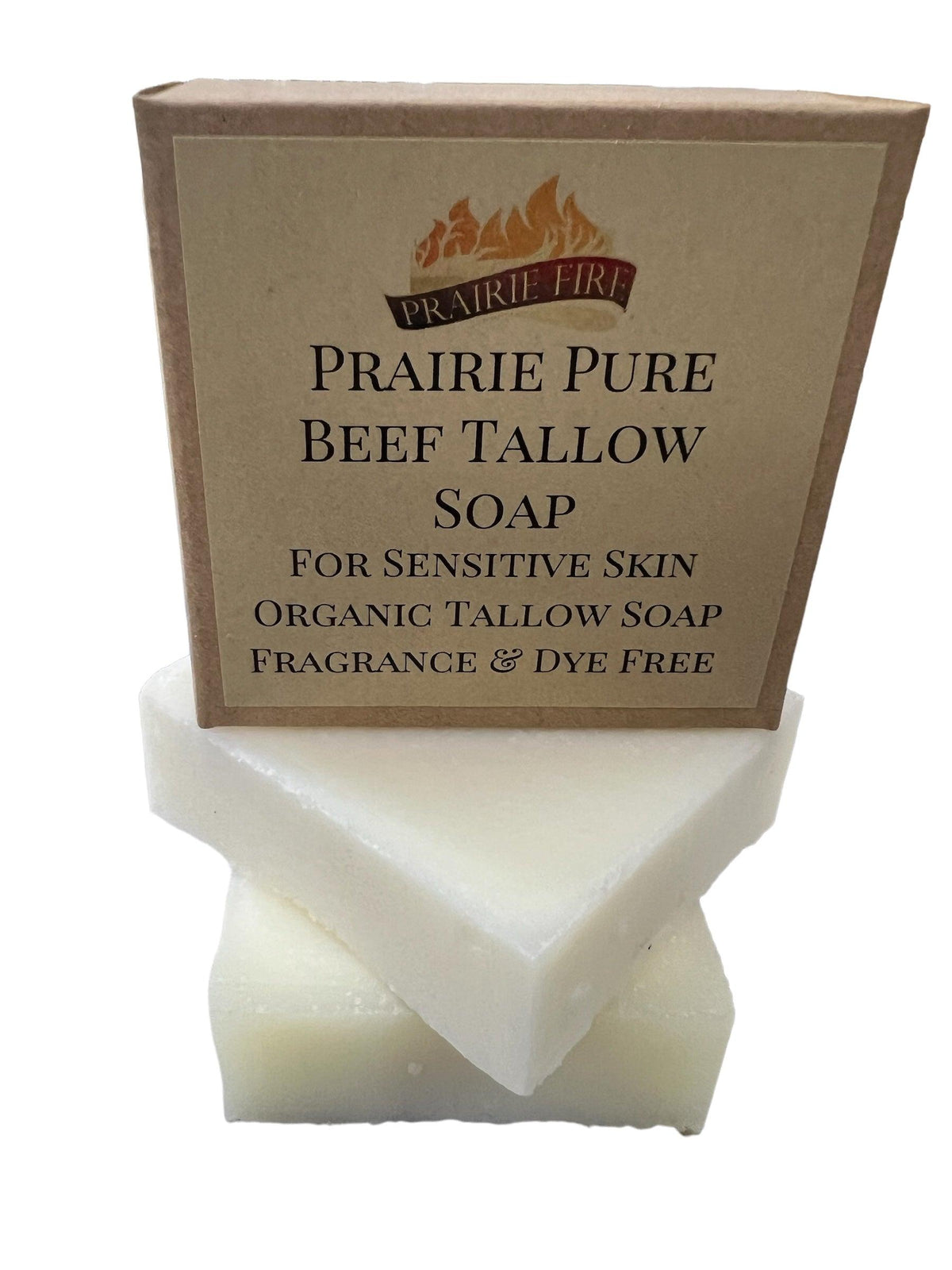 Pure Beef Tallow Soap Bar, (3 Pack) Made in USA -  Grass Fed and Finished - Face, Body and Hair - Cleans, Moisturizes, Soothes, and Hydrates. Natural and Organic