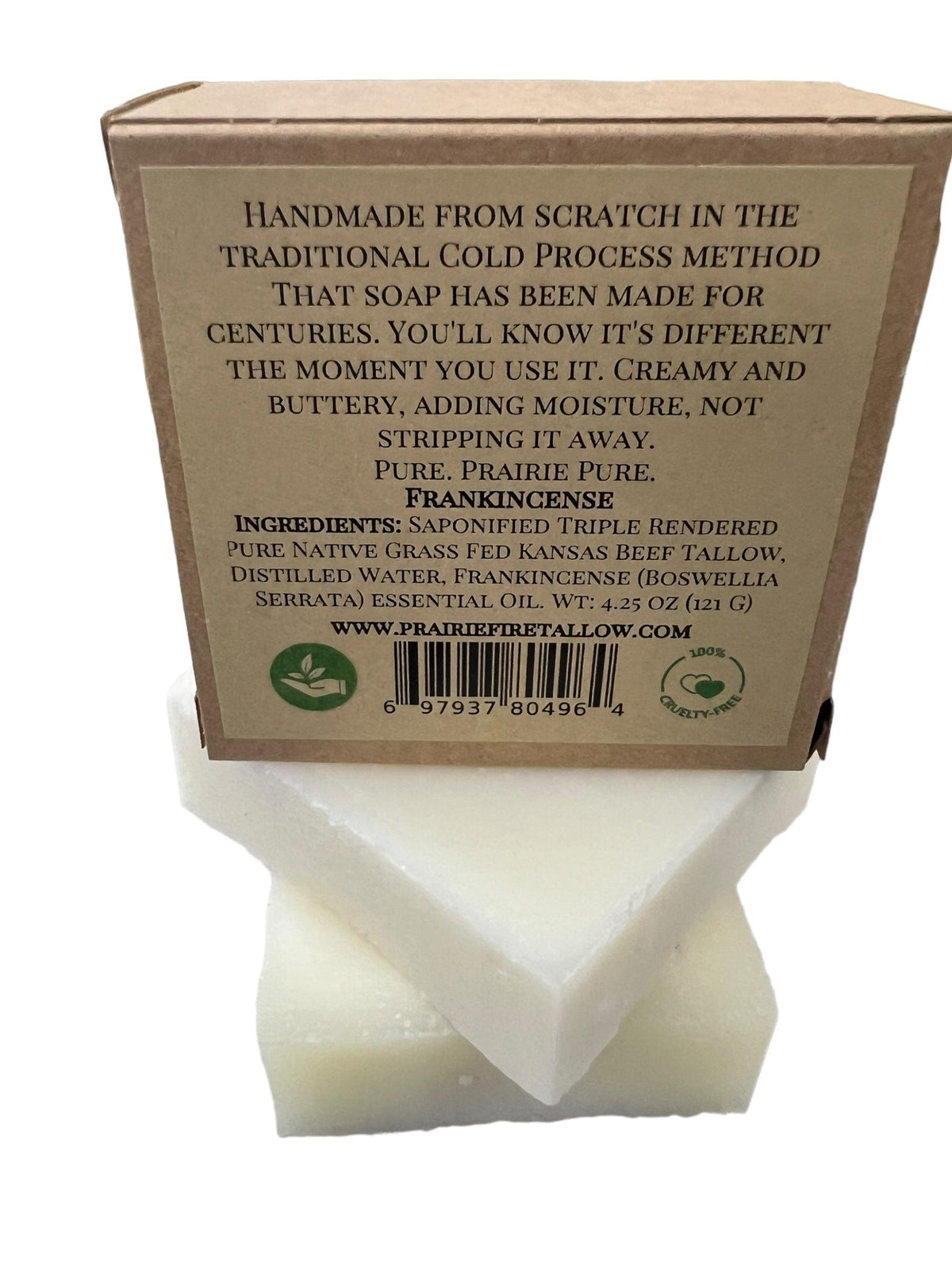 Pure Beef Tallow Soap Bar, (3 Pack) Made in USA -  Grass Fed and Finished - Face, Body and Hair - Cleans, Moisturizes, Soothes, and Hydrates. Natural and Organic