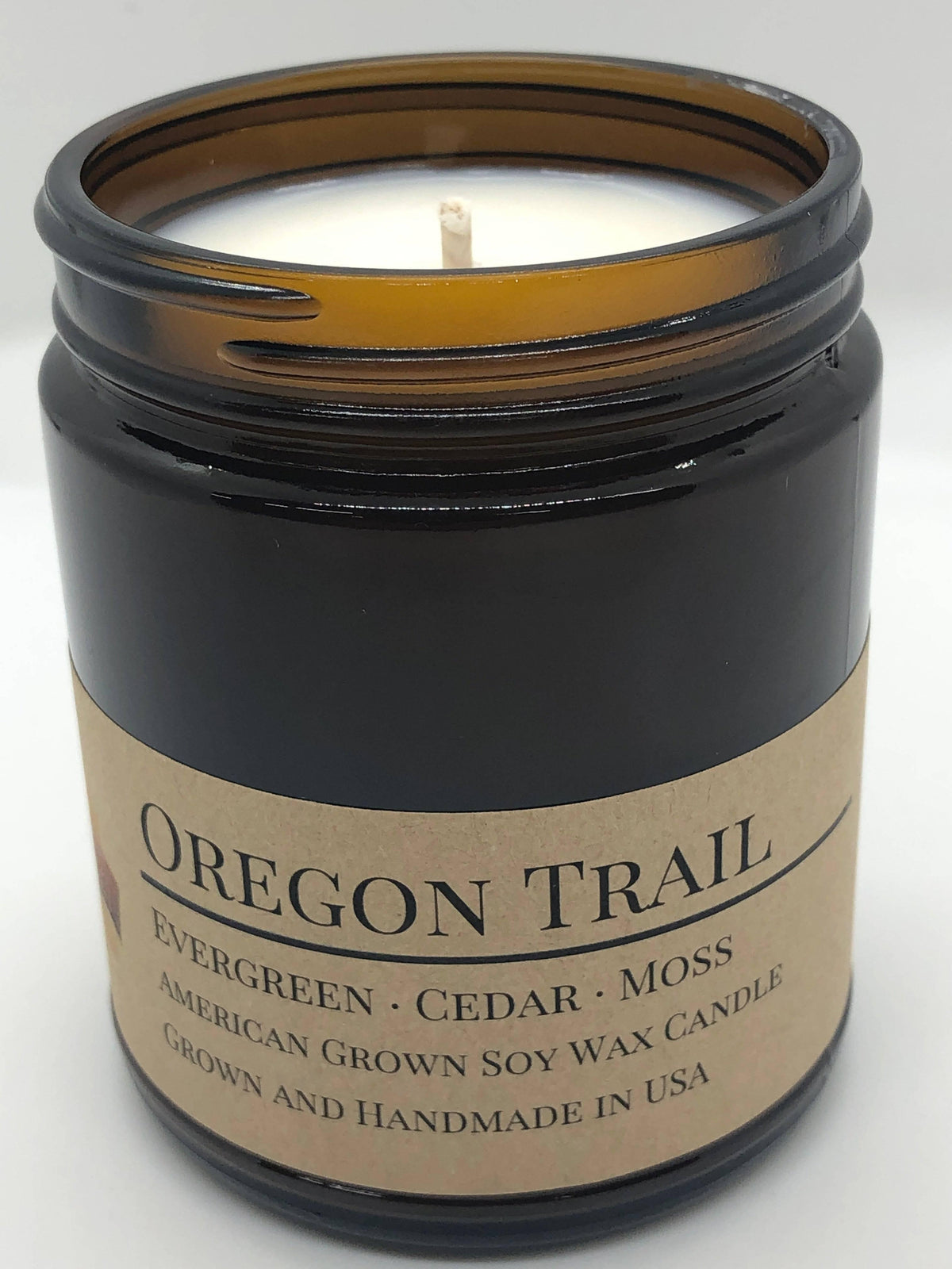 Oregon Trail Soy Wax Candle | 9 oz Amber Apothecary Jar