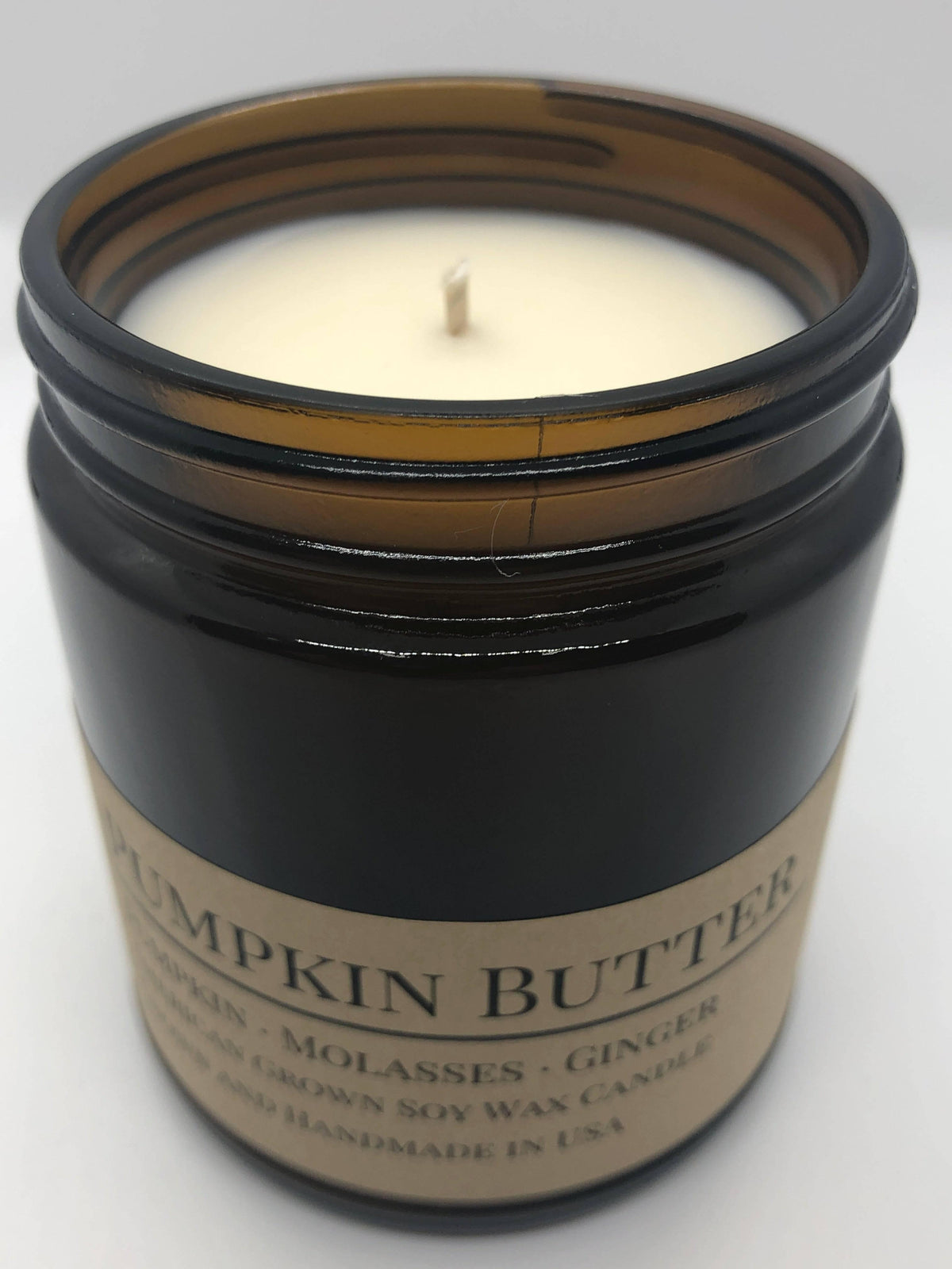 Pumpkin Butter Soy Wax Candle | 9 oz Amber Apothecary Jar