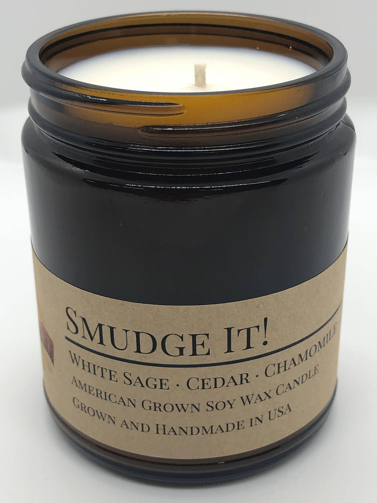 Scented Soy Wax Candle (8.0 oz) 50-60 Hour Burn Time, Cotton Wick, Amber Glass Jar, Grown and Made in USA -