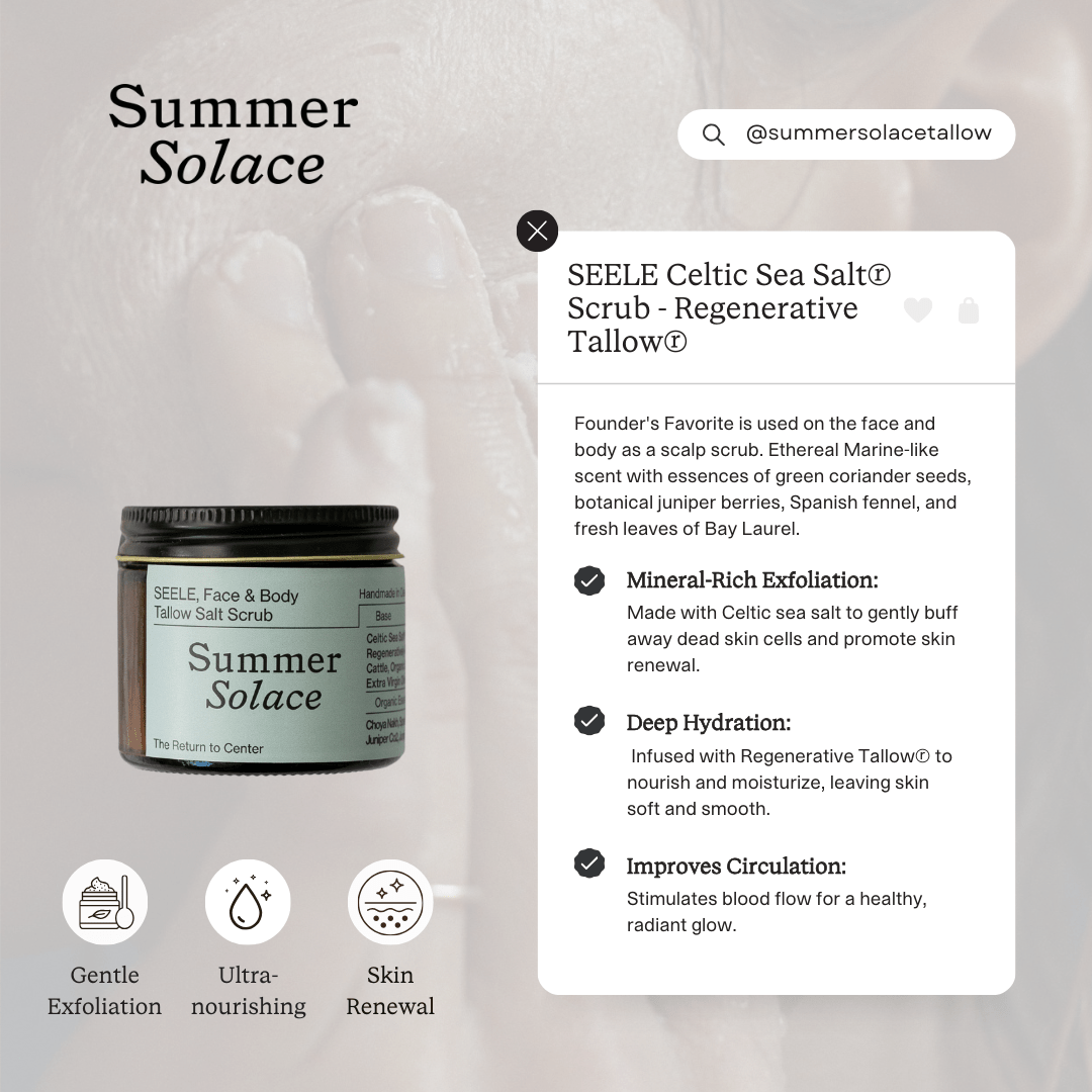 SEELE – Ritual Sea Salt Scrub | Celtic Salt®, Choya Nākh, Sage & Coriander