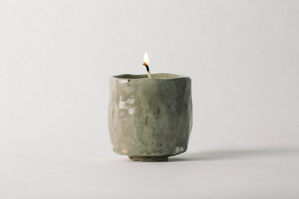 Souchong Debut Earthen Tallow Candle – Fog-Glazed Regional Clay