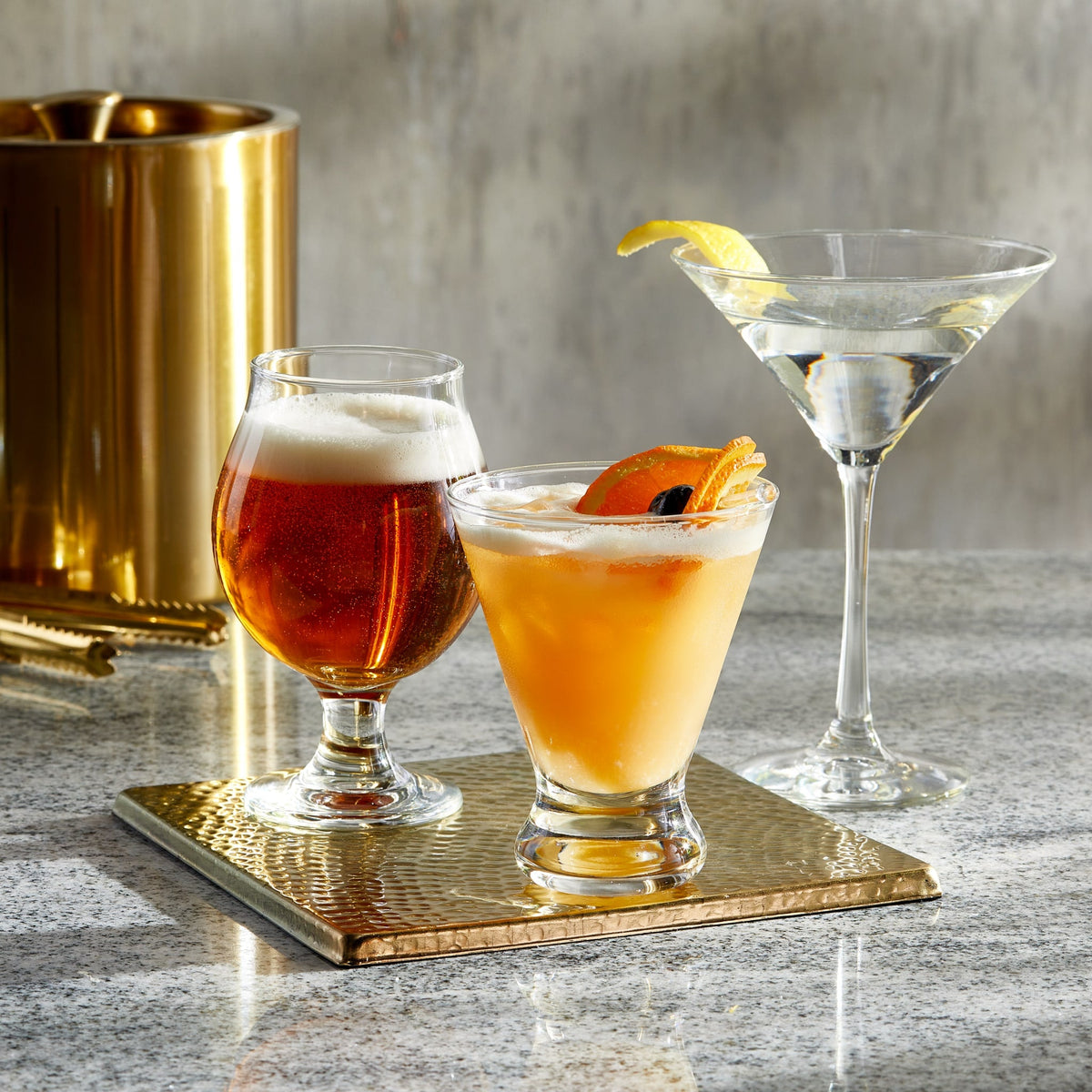 Libbey Entertaining Essentials Multi Purpose Cocktail Glasses, 10 ounce, Set of 6