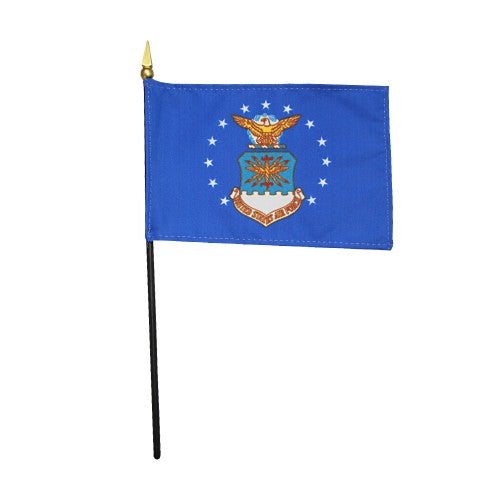 Air Force Stick Flag 4"x6"
