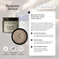 Zinc Tinted Balm – Regenerative Tallow | 23% Zinc Oxide (60 mL)